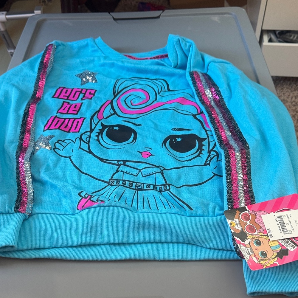 L.O.L. Surprise! Turquoise Sweatshirt with Pink Accents